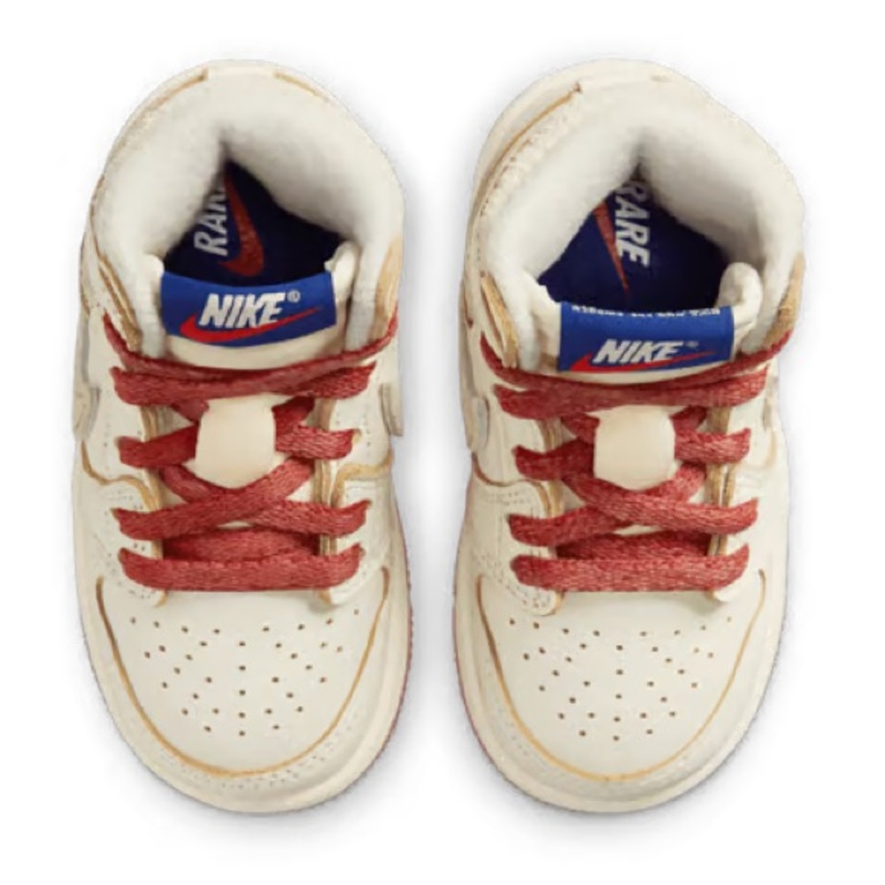 [BRAND NEW] AIR JORDAN 1 RETRO HIGH OG RARE AIR SAIL CINNABAR TODDLER SIZE 4C - Picture 4 of 15
